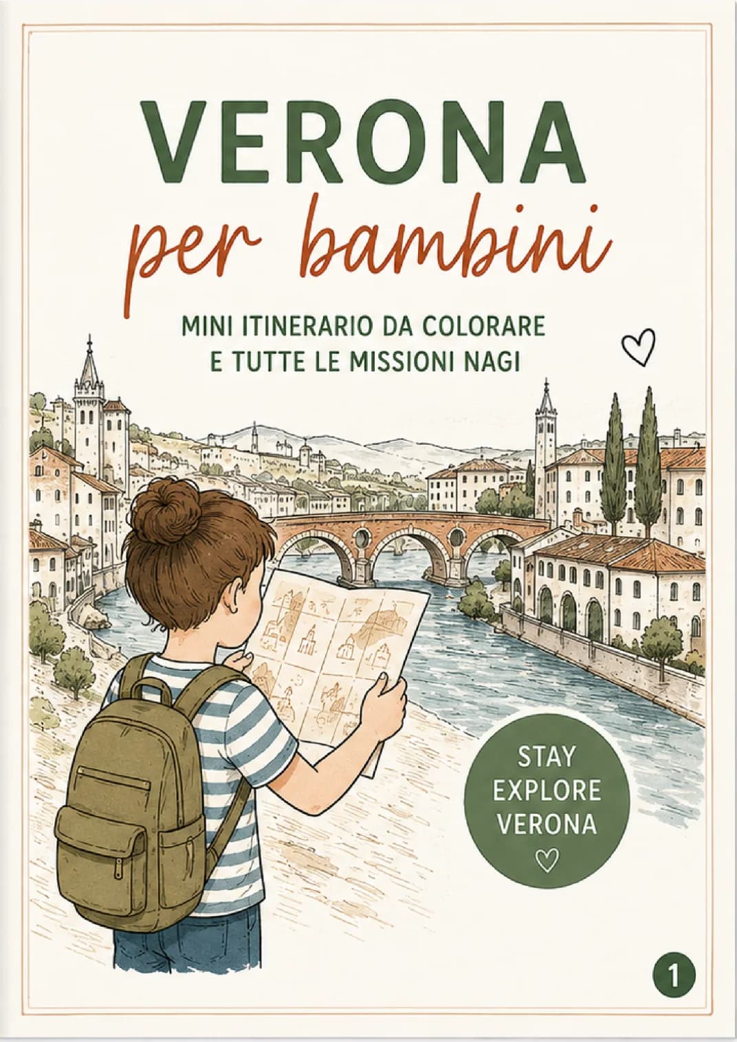 Copertina del mini itinerario NAGI Verona per bambini
