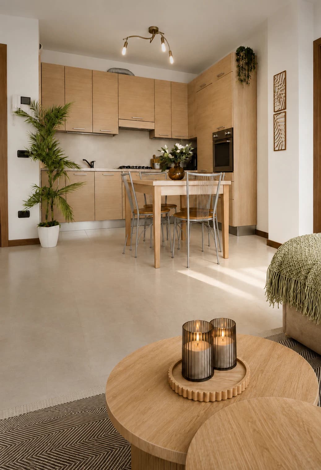 Cucina e soggiorno di NAGI Verona Fiera Apartment