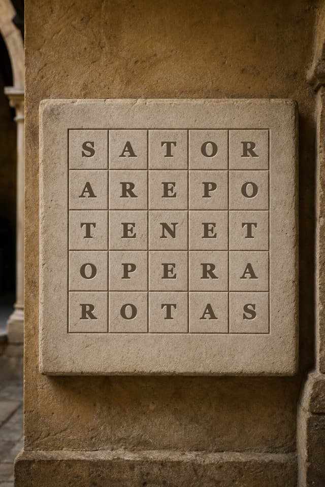 Ricostruzione del Quadrato del Sator di Verona